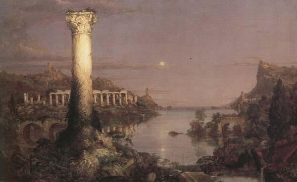 Thomas Cole The Course of Empire:Desolation (mk43) Norge oil painting art